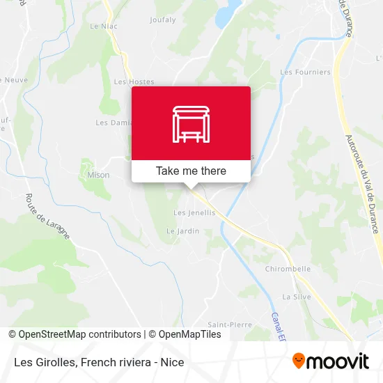 Les Girolles map