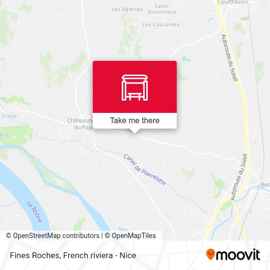 Fines Roches map
