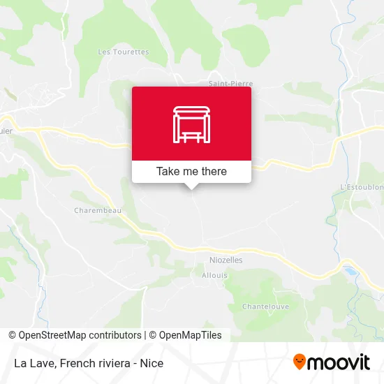 La Lave map