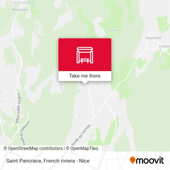 Saint Pancrace map