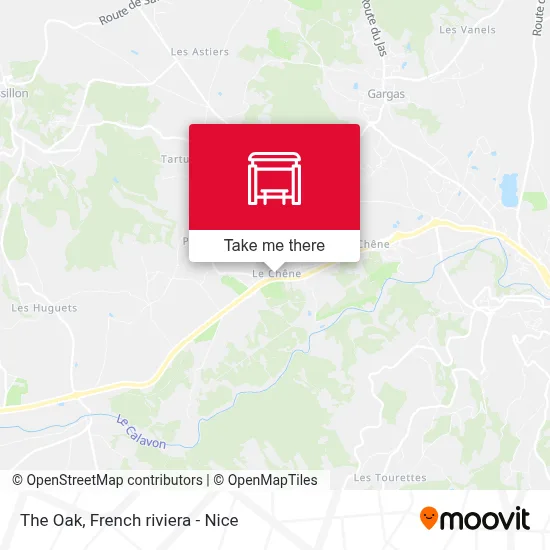 Le Chêne map
