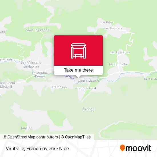 Vaubelle map