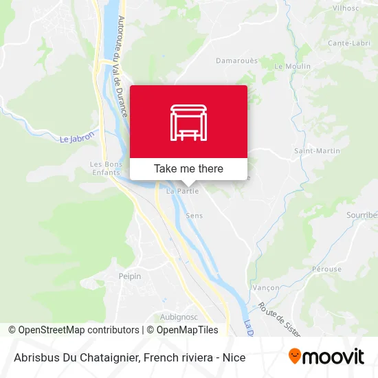 Abrisbus Du Chataignier map