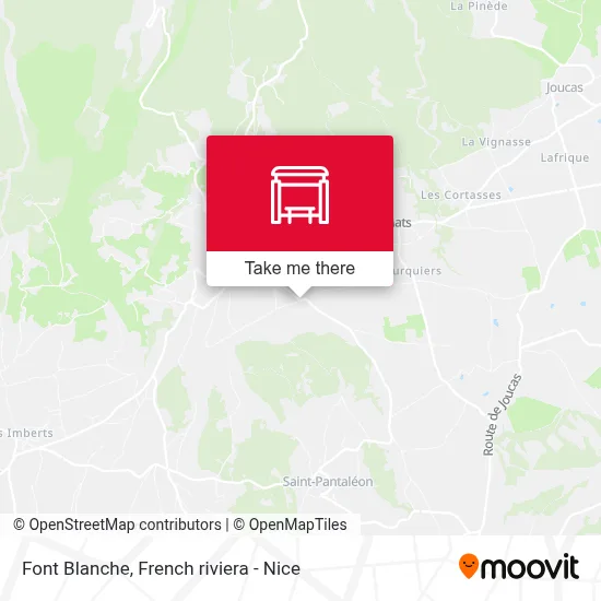 Font Blanche map