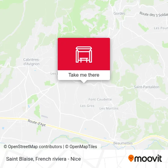 Saint Blaise map
