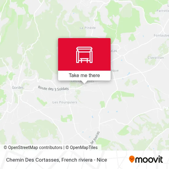 Chemin Des Cortasses map