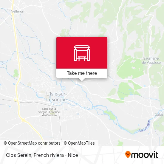 Clos Serein map