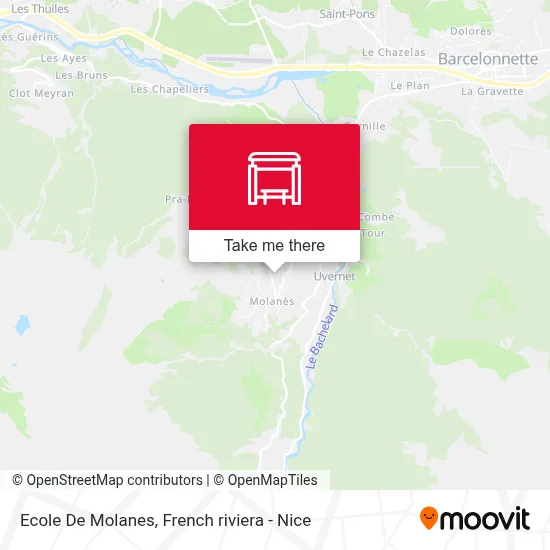 Ecole De Molanes map