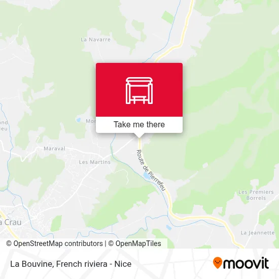 La Bouvine map