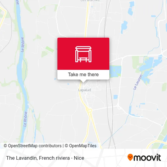 Le Lavandin map
