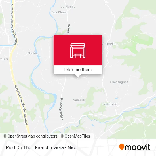 Pied Du Thor map