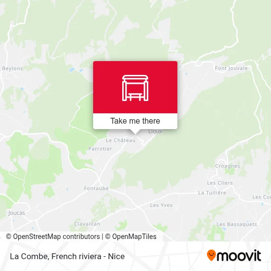 La Combe map