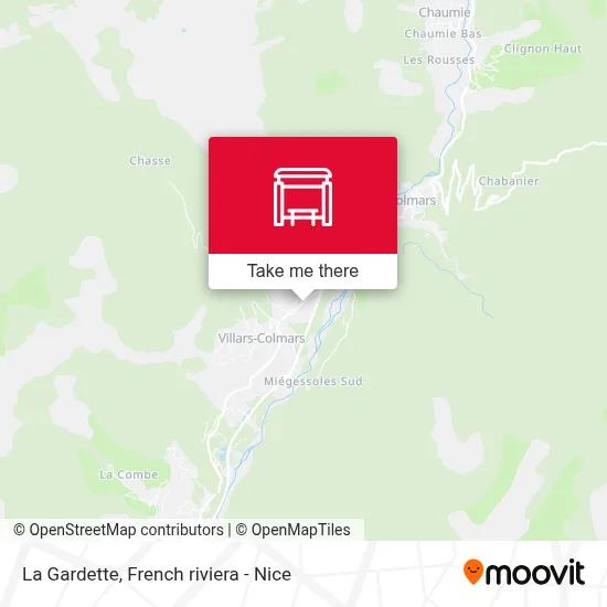 La Gardette map