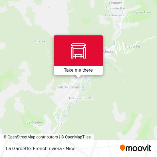 La Gardette map