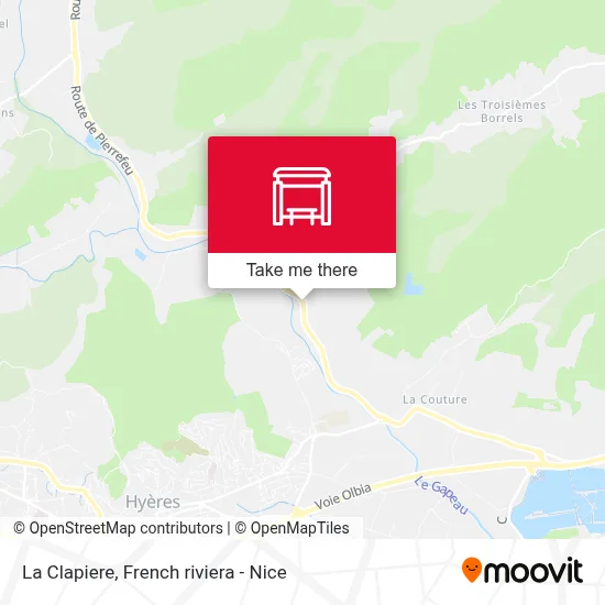 La Clapiere map