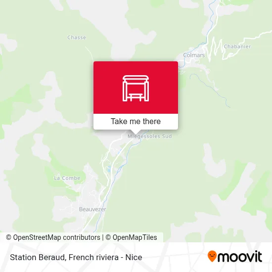 Station Beraud map