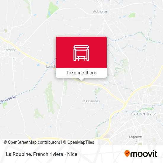 La Roubine map