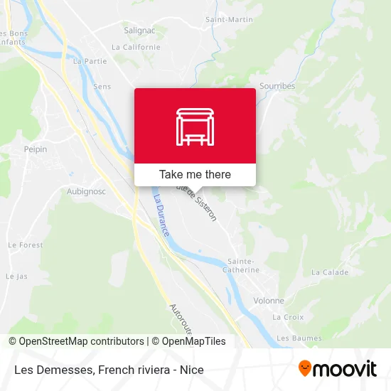 Les Demesses map