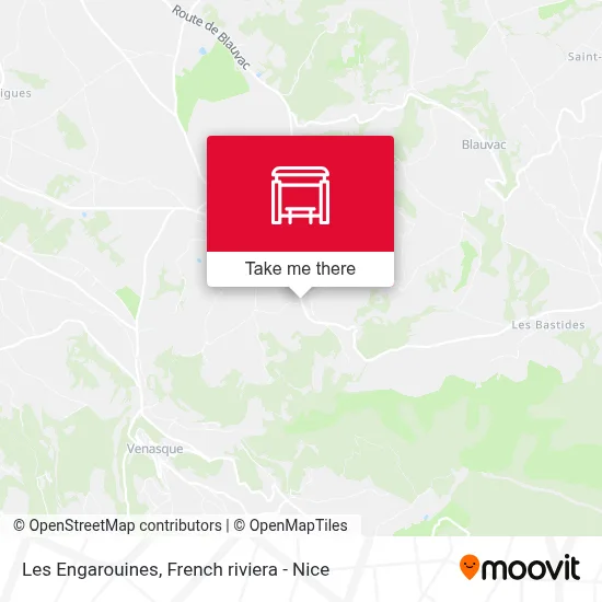 Les Engarouines map