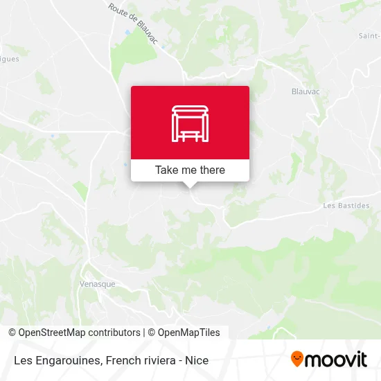 Les Engarouines map