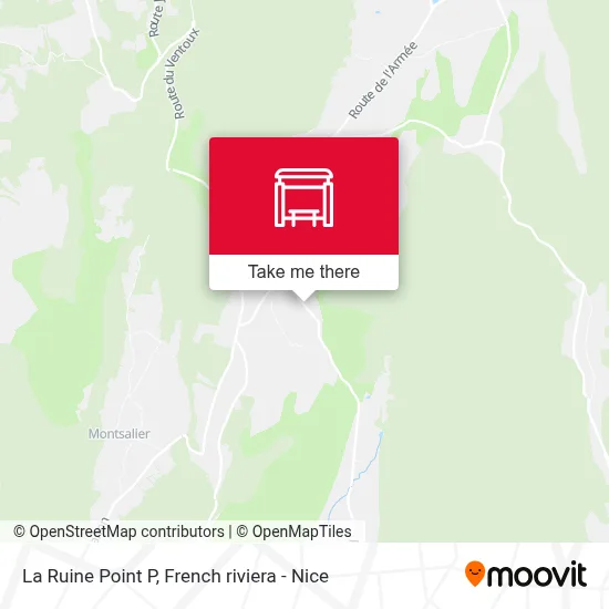 La Ruine Point P map