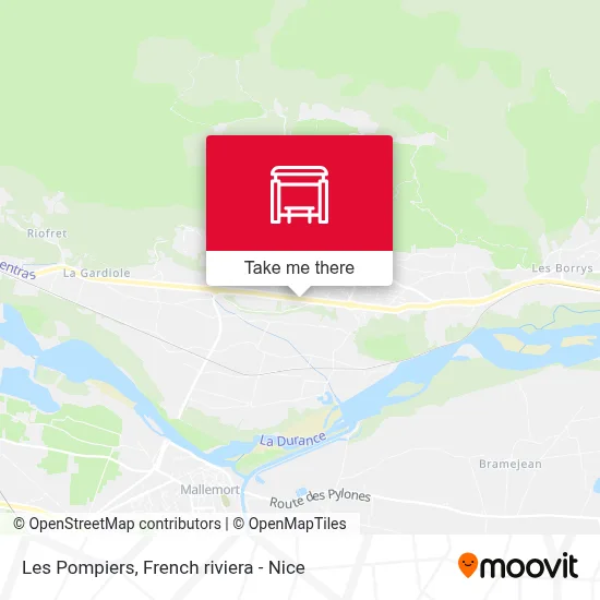 Les Pompiers map
