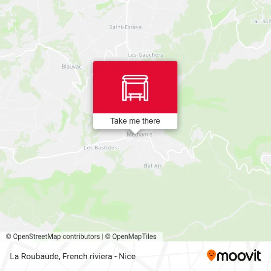La Roubaude map