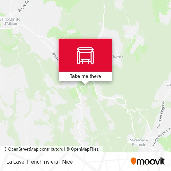 La Lave map