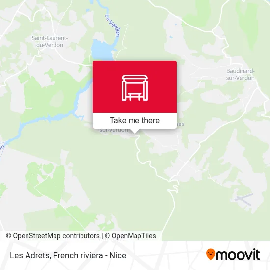 Les Adrets map