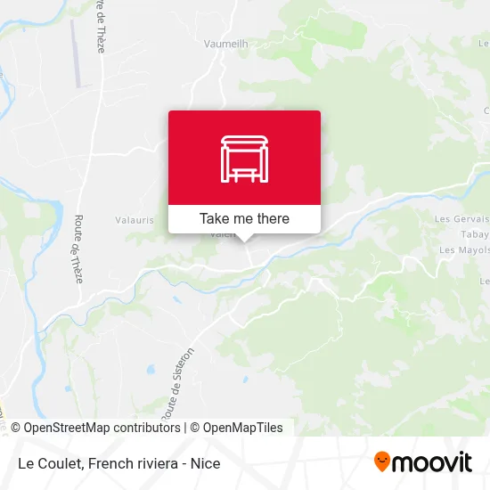 Le Coulet map