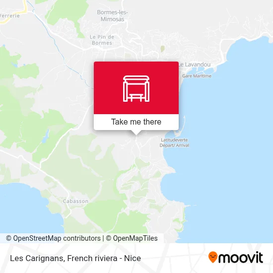 Les Carignans map