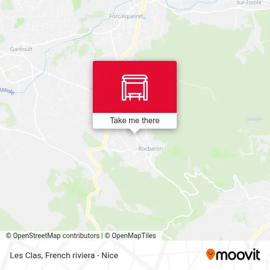 Les Clas map
