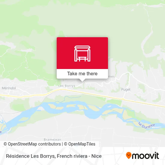 Mapa Résidence Les Borrys