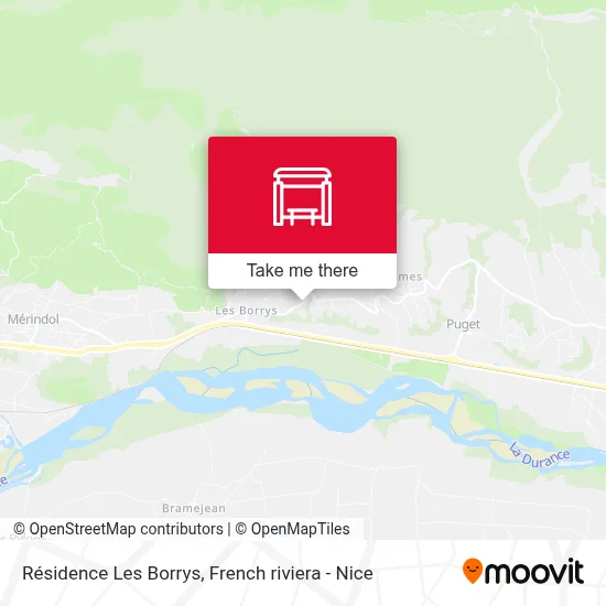 Résidence Les Borrys map