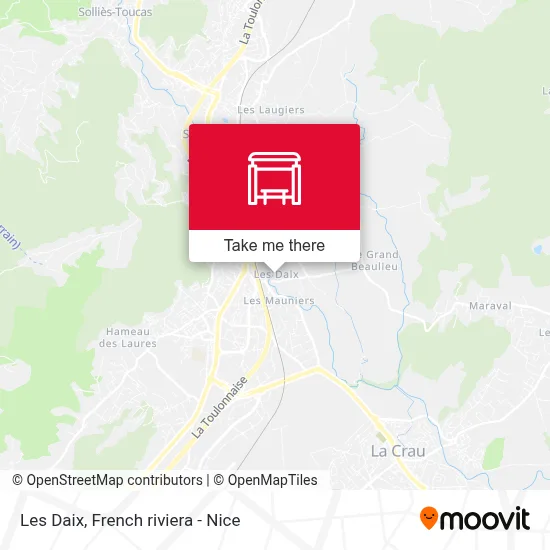 Les Daix map