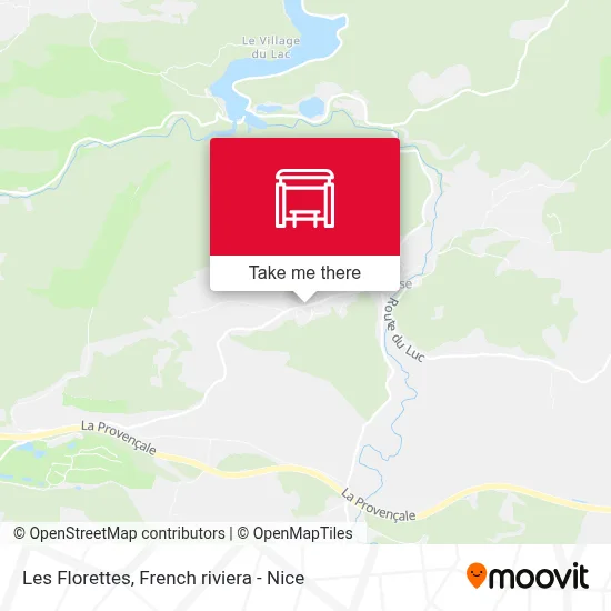 Les Florettes map