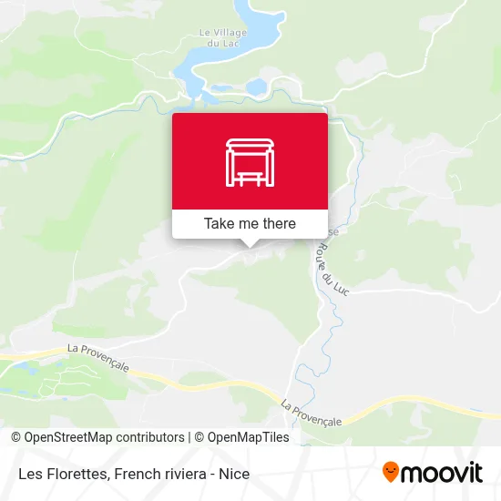 Les Florettes map