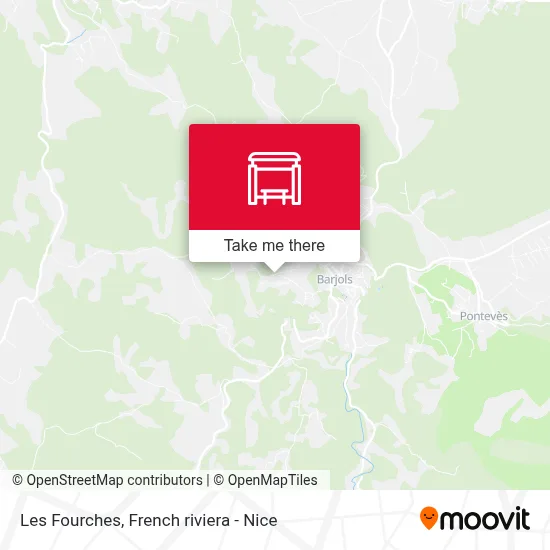 Les Fourches map