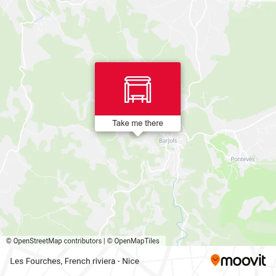 Les Fourches map
