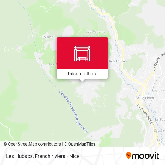 Les Hubacs map