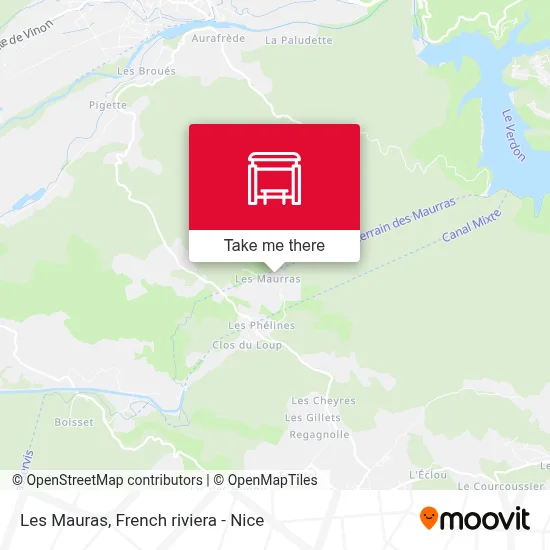Les Mauras map