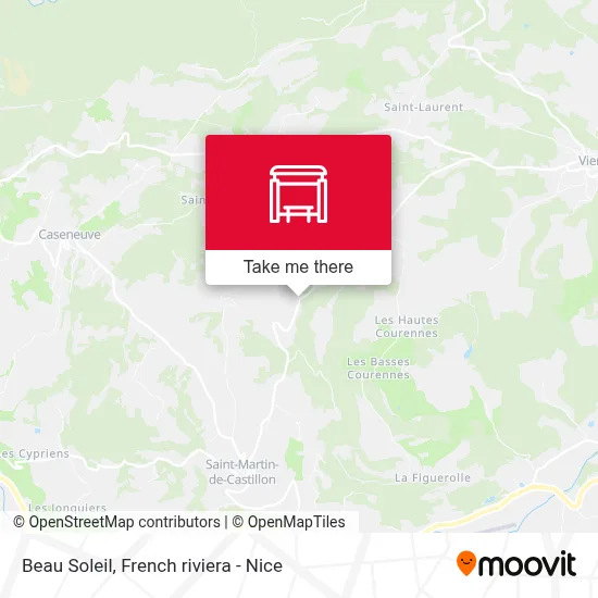 Beau Soleil map