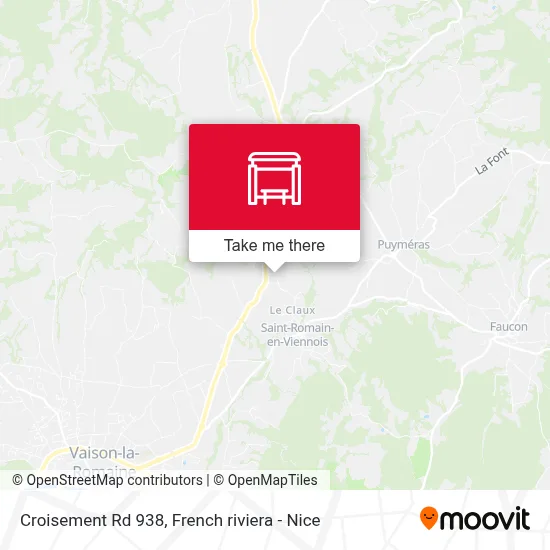 Croisement Rd 938 map