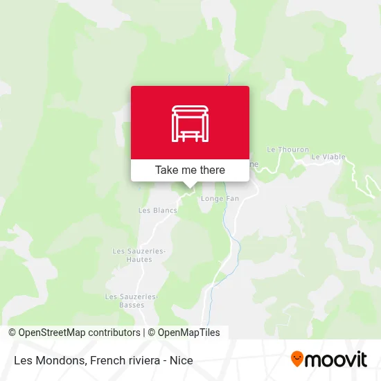 Les Mondons map
