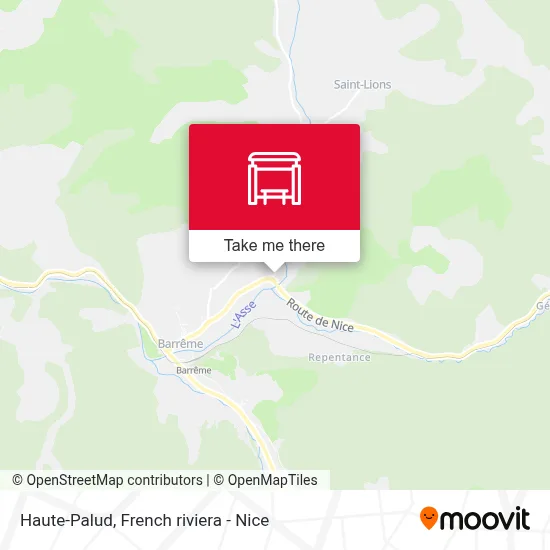 Haute-Palud map