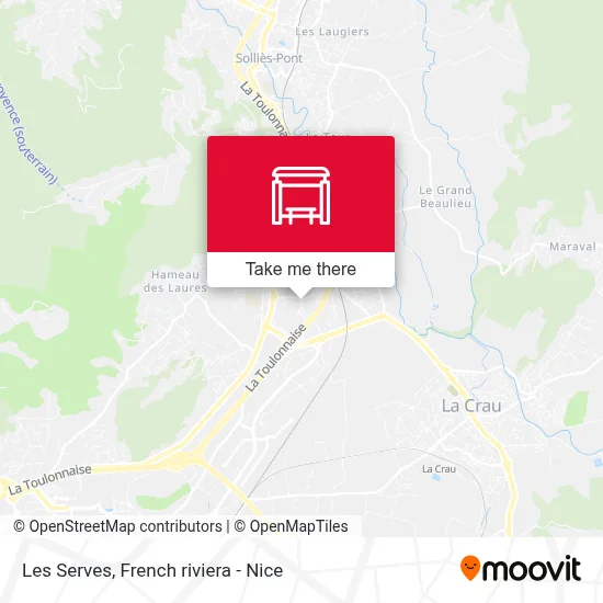 Les Serves map