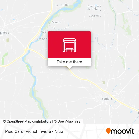 Pied Card map