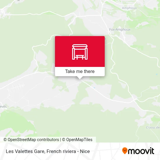 Les Valettes Gare map
