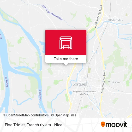 Mapa Elsa Triolet