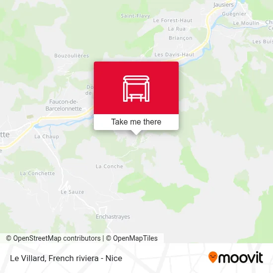 Le Villard map